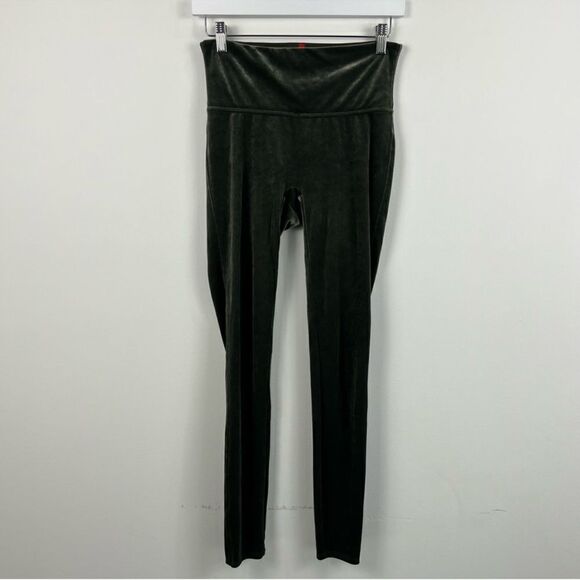 SPANX Green Velvet High Rise Leggings S - Picture 4 of 7